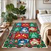 Christmas Printed Square Area Rug Soft Non Slip Floor Carpet For Bedroom Holiday Gift