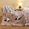 Panda Pattern Throw Blanket Flannel Blankets for Kids Teens Adults, Soft Warm Lightweight Blankets for Sofa, Bed, Office, Travel