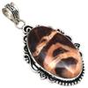 Pendant Designer Jasper Gemstone Handmade Mother's Day 925 Silver Jewelry 2.25"