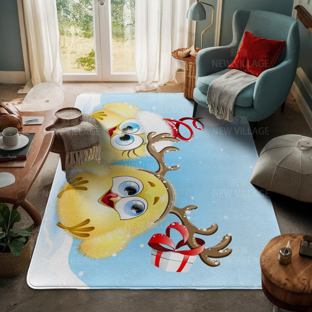 Ковер у входа в дом Домашний коврик у двери Гостиная Ванная Комната Ноги ванная комната Нескользящие коврики с водопоглощением для ванной Счастливого Рождества зима