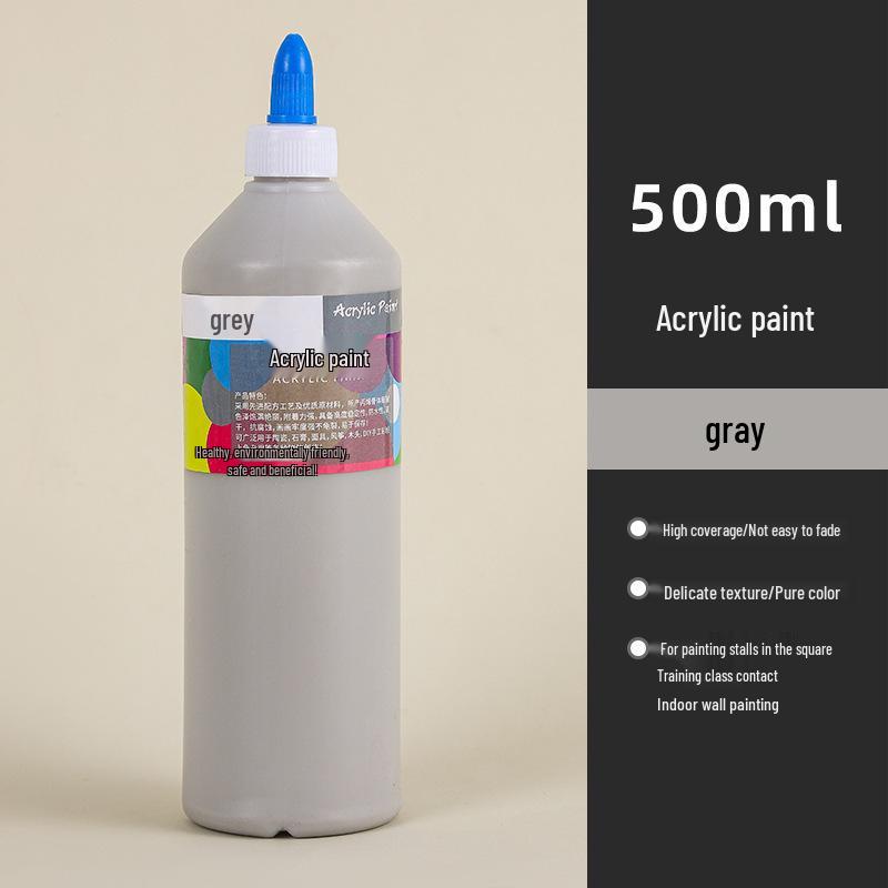 Водостойкая акриловая краска 500 мл - Долговечная, идеально подходит для росписи соломенной шляпы, керамических и гипсовых кукол