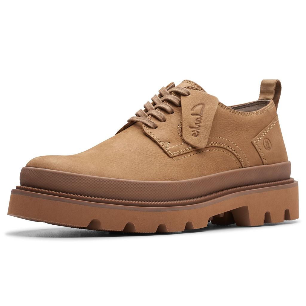 Clarks Leather British Style Commuter Versatile Comfortable Breathable Casual Shoes Men sneakers Yellow 261760887