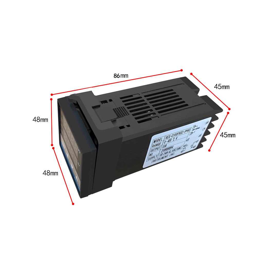 Digital Thermostat Temperature Controller SSR Output K Type Thermocouple Sensor SSR 40DA Solid Relay Sensor REX-C100 2