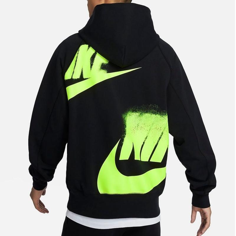 Nike Спортивная одежда с логотипом, пуловер с капюшоном, мужские толстовки, черный цвет HJ1465-010