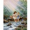Полная 5D Diy Алмазная Картина Игра у реки Алмазная Вышивка Крестом Домашний Декор Подарок Ручной Работы