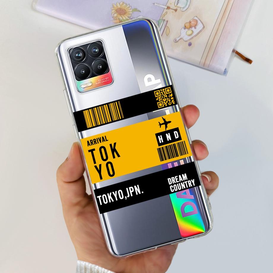 Для Realme 8 Чехол Цветок Мода Кошка Милый Чехол Coques Для Realme 8 Pro Чехлы Для Телефона Чехол Realme8 5G Realme 8i Fundas Мягкий Capa