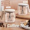 400ML Glass Electric Self-stirring Coffee Mug with Handles High-Speed Mixing Mug for Coffee Milk Tea Rechargeable Cup For Home