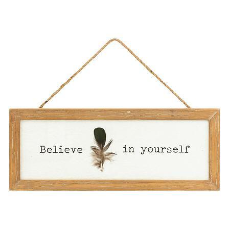 Yona WALL DECORATION 38x15 with a motivating inscription
