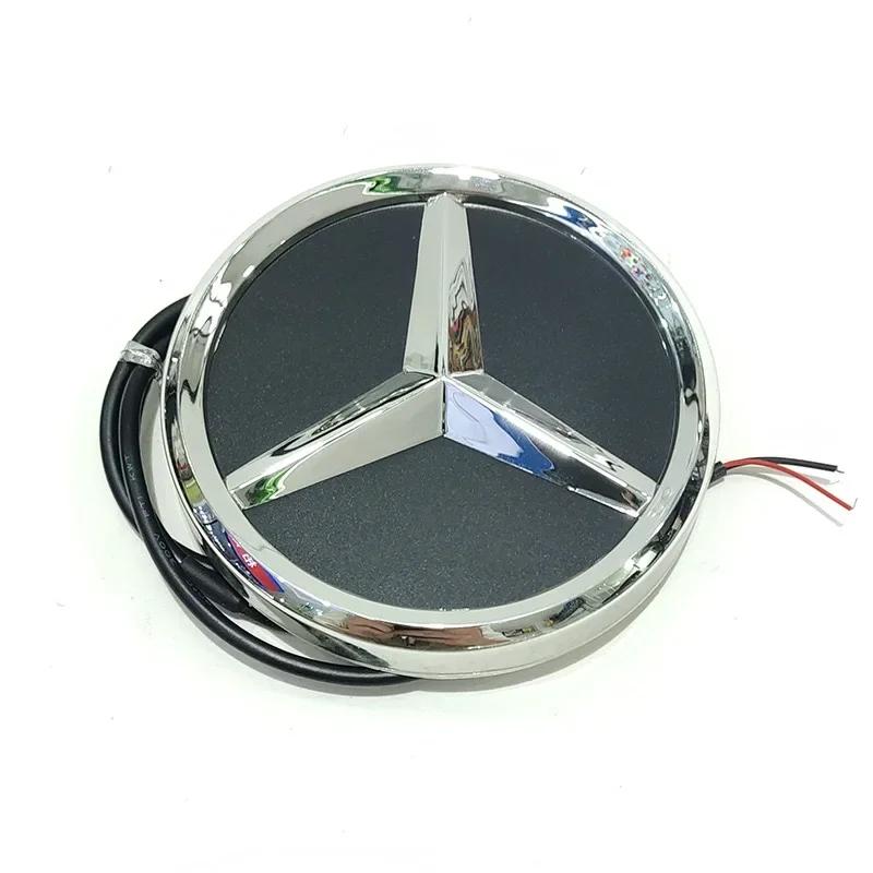 AABIC1 9.5cm Car Rear Trunk Emblem ABS LED Badge Light Accessories for Mercedes Benz S350 S300L S A B C E Class GLA GLK ML GL GLC GLE