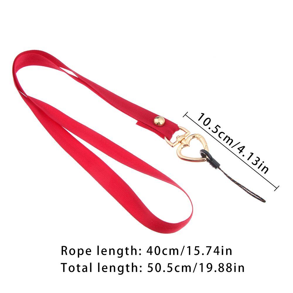 Chain Case Straps Heart Clip Lanyard Phone Safety Tether Neck Strap Phone Lanyard Neck Cord