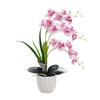 DIY Artificial Orchid Bonsai Multi-Bloom Artificial Faux Plants New Plastic Fake Flower  Home Decor