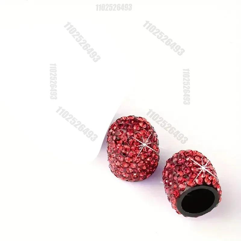 2/4 шт. Колпачки для вентилей шин автомобиля со стразами, инкрустация бриллиантами, блестящие, украшение, пылезащитные колпачки, автоаксессуары