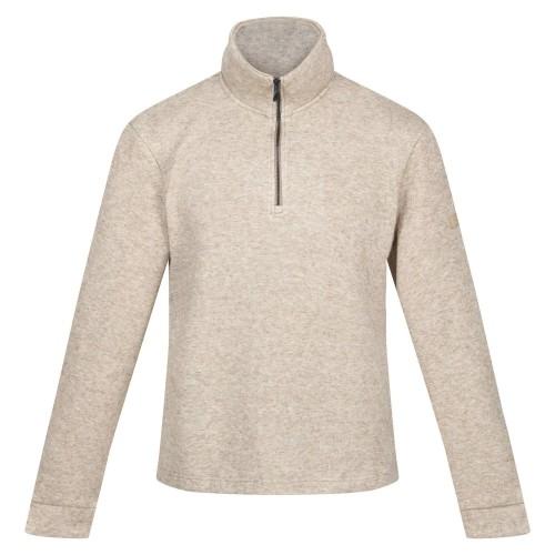 Regatta Mens Lanchester Marl Quarter Zip Fleece Top