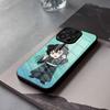 Чехол для телефона Muichiro Tokito из аниме для IPhone 17 Air 16 E Pro Max 15 14 13 Mini 12 Pro 11 Max Plus Черная стеклянная крышка