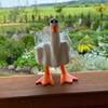 Funny Middle Finger Duck Decoration Resin Craft Desktop Cute Little Duck Figurine Sculpture Statue Ornament Home Office Decor Housewarming Gift