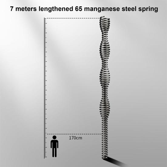 Трубопроводный земснаряд Инструмент для удаления засоров из волос Сверхмощный туалетный змеевик