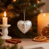 Рождественское подвесное украшение в форме сердца для дома, офиса, праздничной вечеринки, елки, акриловый кулон для подвешивания в виде сердца любви