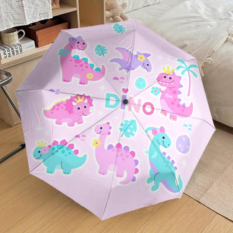 1pc Dinosaur Stickers for Party Favor Bags Umbrella with Plastic Handle,Suitable for All Seasons Home Travel Outdoor UmbrellaDD1445