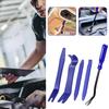 5Pcs Set Car Door Clip Panel Audio Video Dashboard Removal Kit Installer Prying Tool Navigation Disassembly Automobile Nail Pull