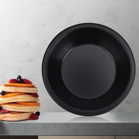6Pcs 5-inch Mini Pie Pan Nonstick Food Grade Carbon Steel Dishwasher Oven Safe Round Baking Dessert Cake Tart Dish Plate Kitchen Supplies