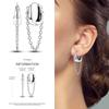 2024 New Earring for Women 925 Silver Sparkling Star Butterfly Heart Tassels Feather Hoop Earrings Engagement Wedding Jewelry
