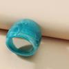 Fashion Party Jewelry Geometric Acrylic Resin Korean Style Women Rings Set Finger Rings Resin Rings