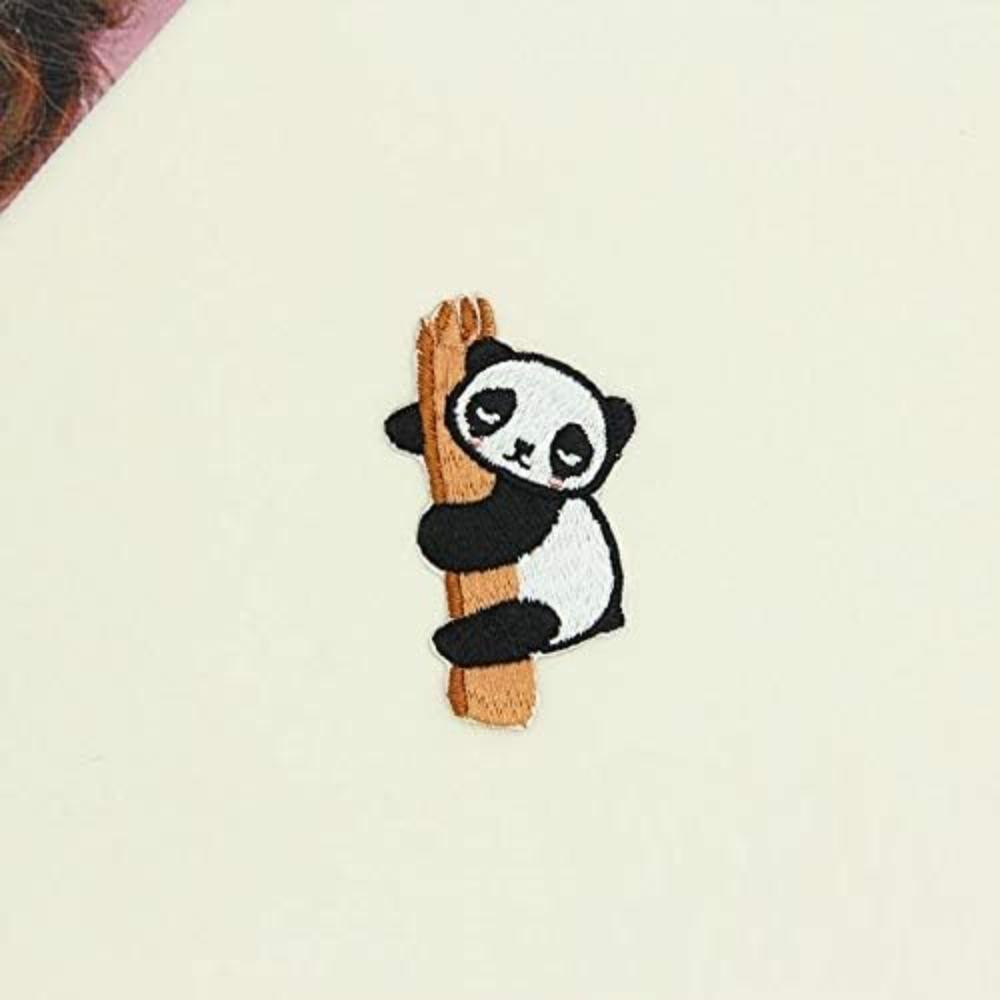 9 Pcs Cute Panda Embroidered Patches Panda Iron On Patches Jackets Delicate Women