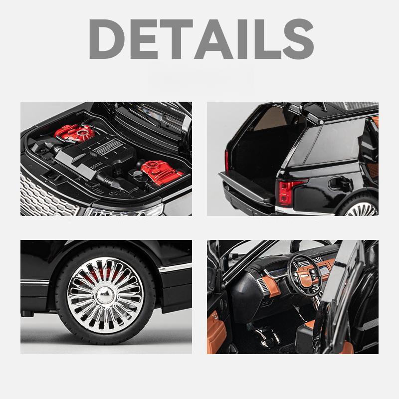 1/18 Land Rover Range SUV спортивная игрушечная машинка для детей литая модель миниатюрная звук свет двери открываются коллекция подарок для детей