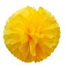 1 шт. Набор 7,8-дюймовых желтых бумажных подвесных цветов для вечеринки по случаю дня рождения, бумажные цветы, украшения из помпонов