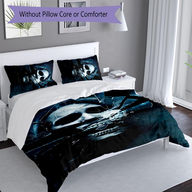 3pcs Final Destination Bloodlines2 pattern bedding set duvet cover set includes duvet cover &pillowcases, perfect all season bedroom decoration & gift