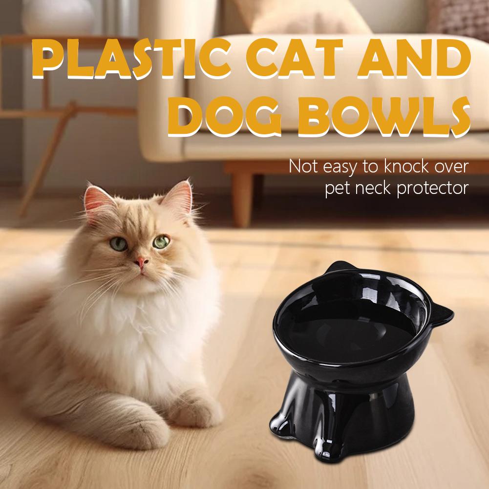 1 Pcs Cat Bowl  Ceramic Cat Bowl Pet Bowl Pet Supplies Cat Bowl Dog Bowl Macaron Color New Cat and Dog Universal Pet Bowl