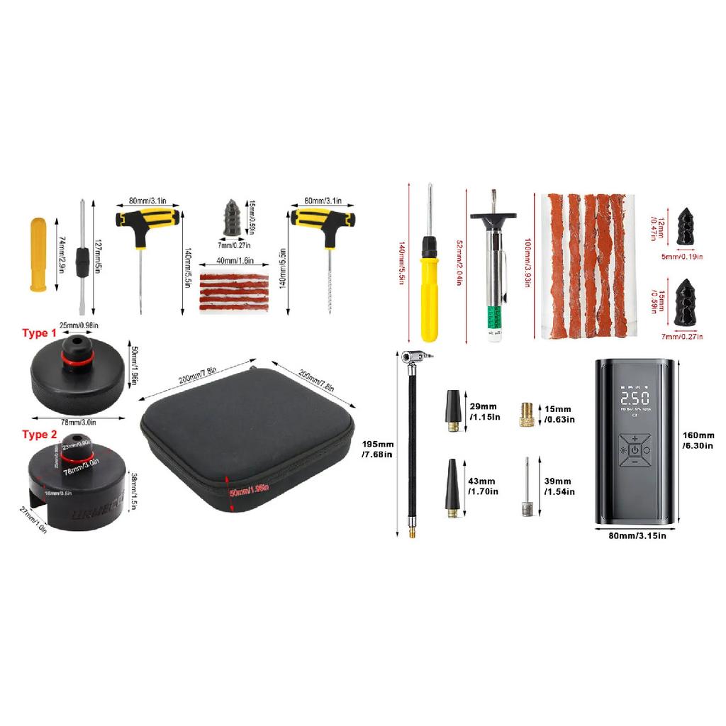 Rubber Lifting Jack Pad Axle Stand Adapter Pucks Tool Chassis For Tesla Model 3 S X Y Car Tire Repair Kit With Electric Pump