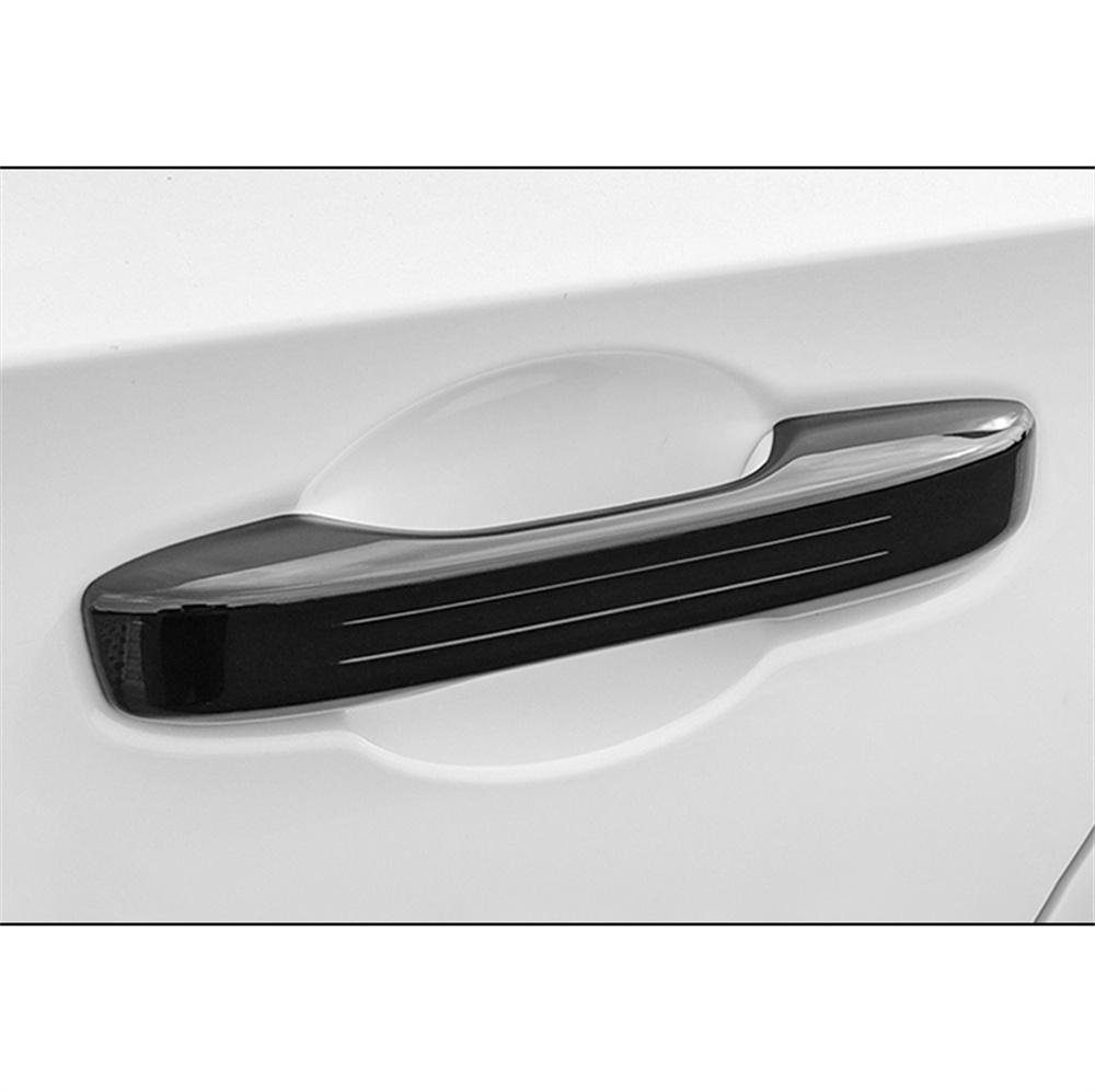 4xHigh Quality Gloss Black Smart Door Handle Cover Trim For Honda Civic 11th 202
