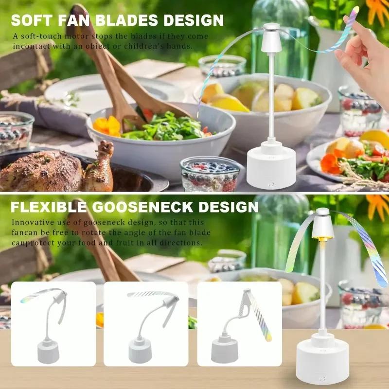 Выдвижной вентилятор-репеллент от комаров для вечеринок на открытом воздухе, средство от насекомых, портативная ловушка для мух, устройство для борьбы с вредителями в кемпинге, саду, вентилятор от мух