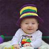 Handmade Crochet Bucket Hat for Woman Teen Outdoor Fisherman Hat Ruffled Brim Winter Windproof Carnivals Hat