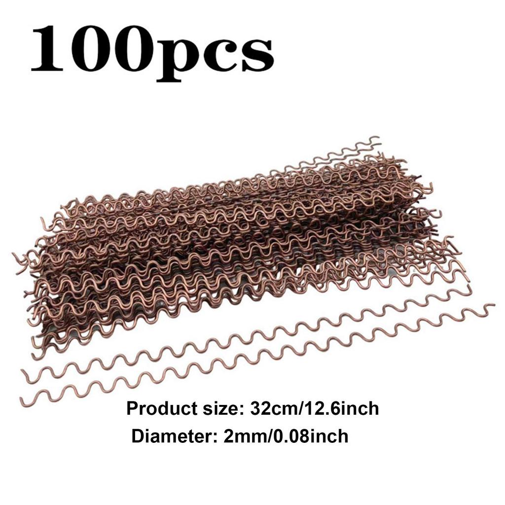 50/100 шт. Проволока для вытягивания вмятин, Автомобильные зигзагообразные провода, Точечные сварочные электроды, Волнистая проволока для ремонта листового металла автомобиля