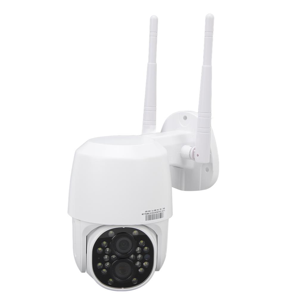 Dual Lens Security Camera 2 Way Talk 15X Zoom Color Night Vision Auto Tracking WiFi Surveillance