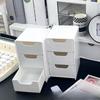 Three-layer Drawer Storage Box Desktop Storage BoxJewelry and Cosmetics Storage Box for Organization