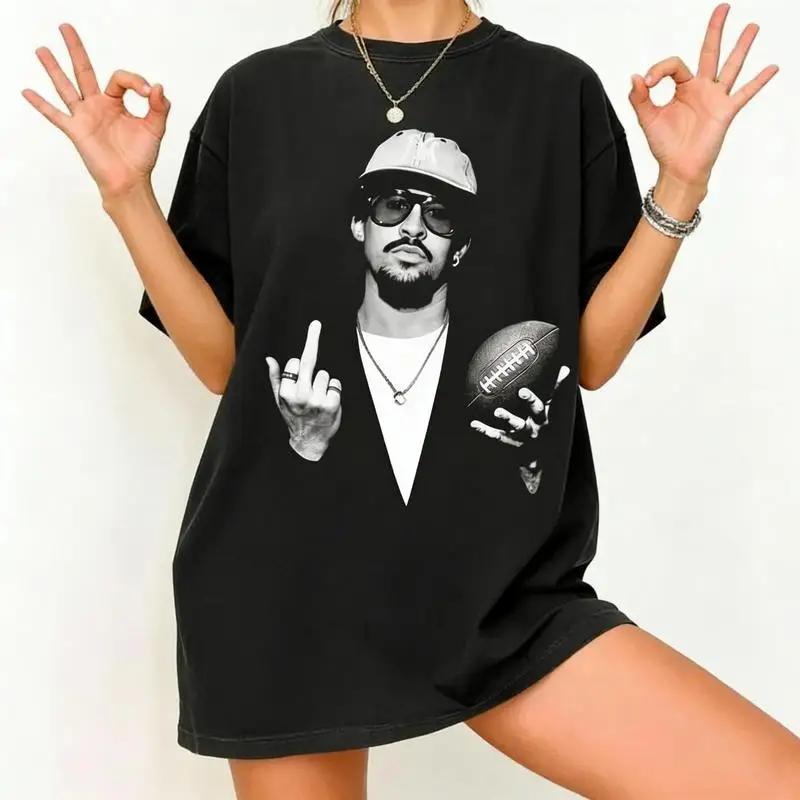 Bad Bunny Super Bowl Rugby Graphic Cotton Unisex Shirt 2026 Summer New ONeck Unisexs Y2k Retro Short Sleeve Tshirt Fan Gift