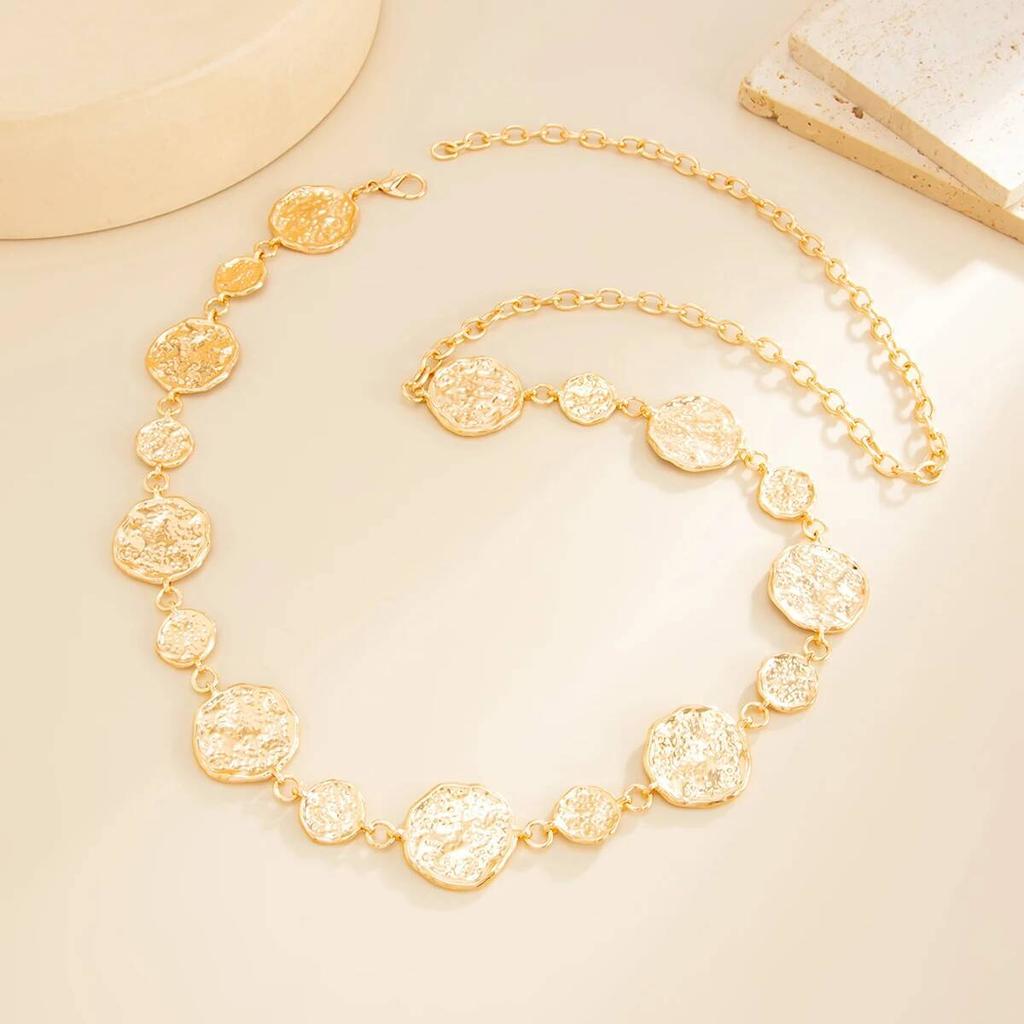 Ingemark Punk Gold Color Round Belly Waist Chains Women Summer Vacation Sexy Bikini Dress Body Chain Fashion Jewelry Accessory