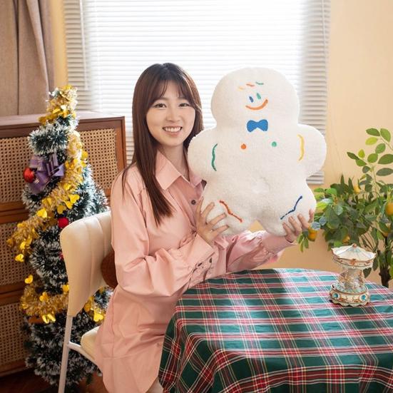 Пряничный человечек плюшевая игрушка мягкая рождественская кукла печенье для детей плюшевая праздничная