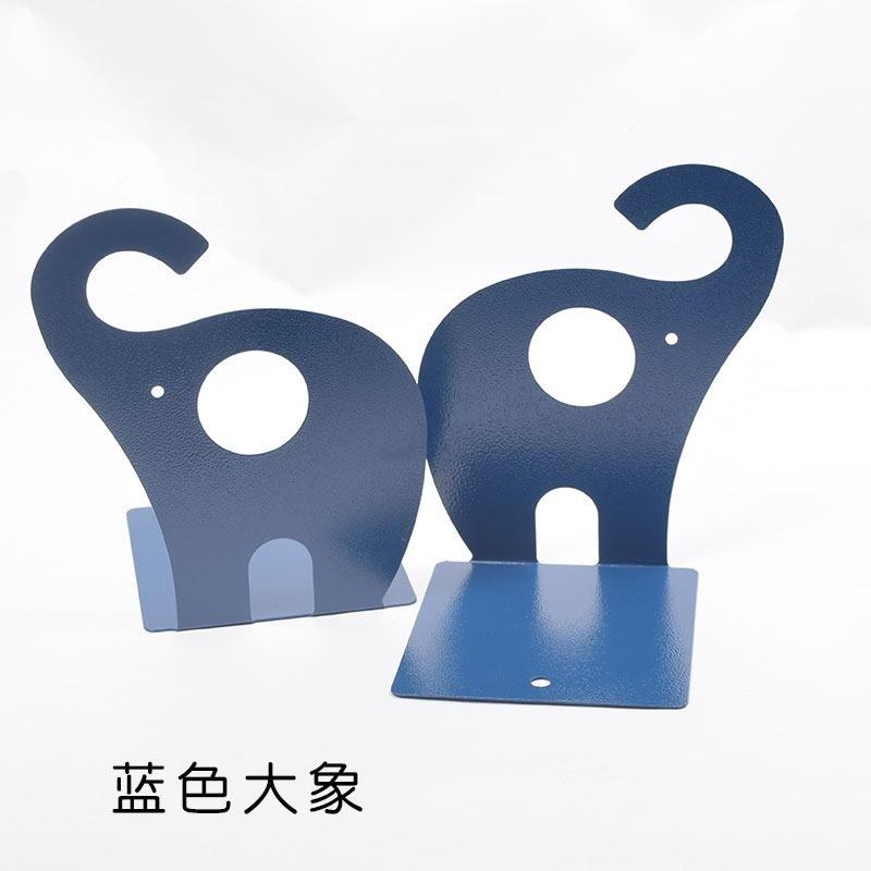 2pcs Metal Bookstand Creative Office Desktop Storage and Organizing Books with Simple Student Animal Shaped Bookholders and