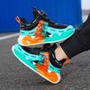 Unisex Sports Shoes Children Luminous Sports Shoes Thick Bottom Fashionable Boys Sports Shoes Rotating Button Girls Sports Shoes