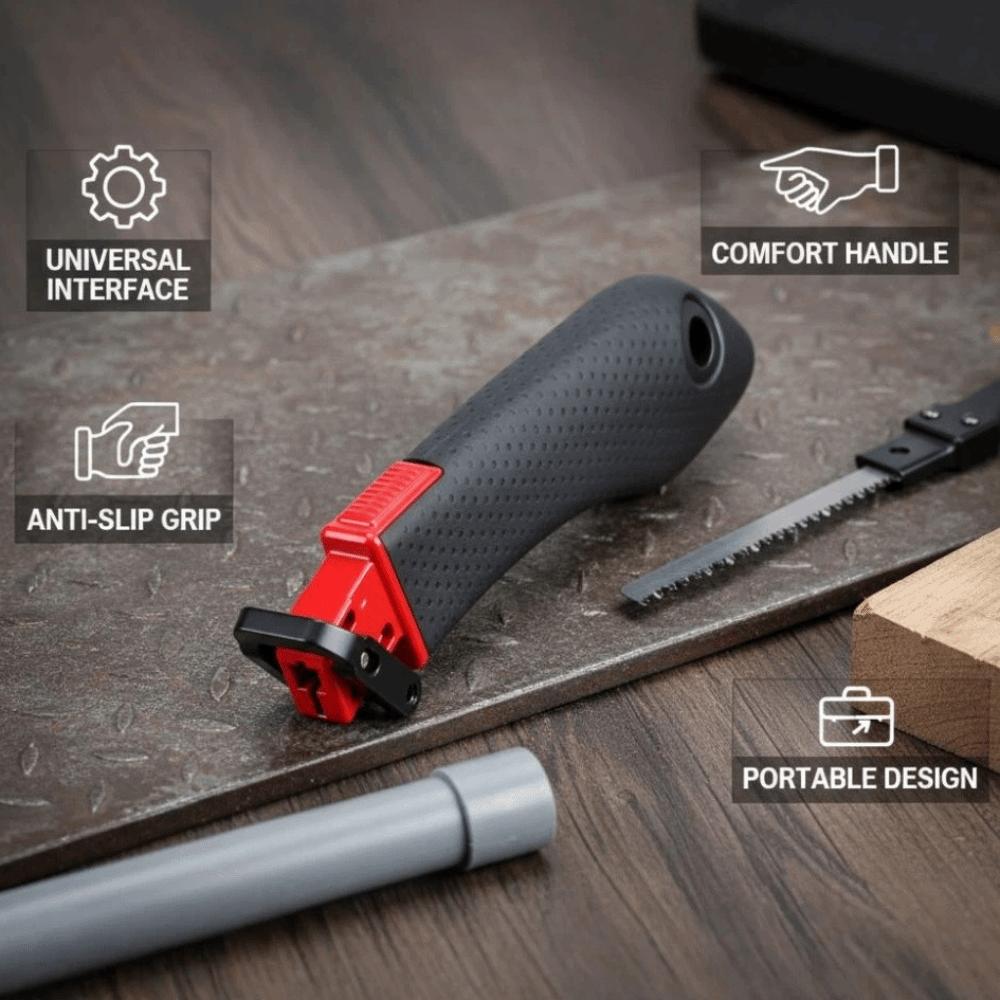 Universal Interface Saw Ruler Handle Plastic Serrated Cutting Handle For Reciprocating Saw