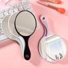 Handheld Makeup Mirror Round Makeup Vanity Mirror With Handle Hand Mirror Spa Salon Compact Mirrors Cosmetic Mirrors For Women