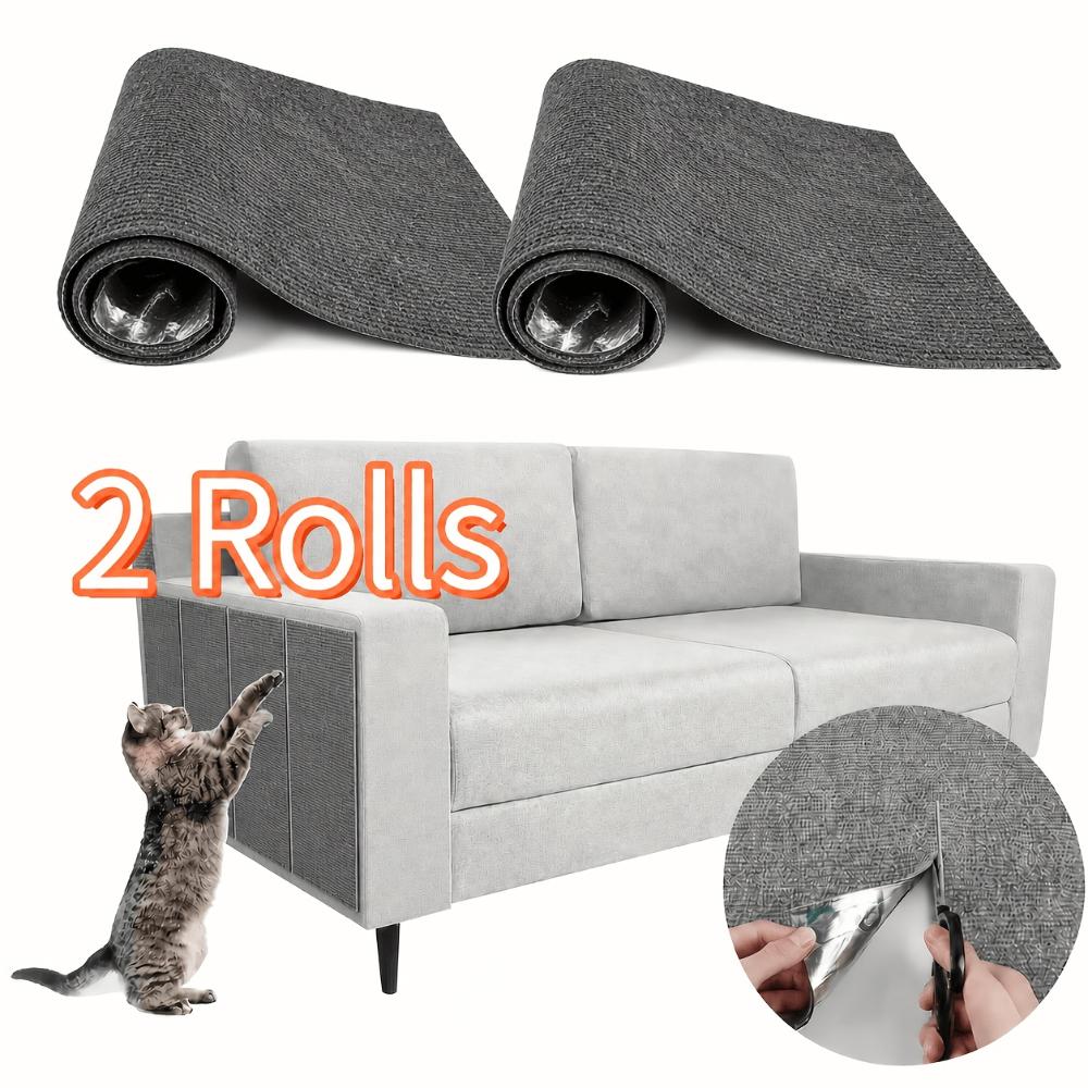 2 Rolls Thickened Self-Adhesive Cat Scratching Pad Anti-Scratch Mat Cuttable Furniture Wall Cat Climbing Frame Protective Film