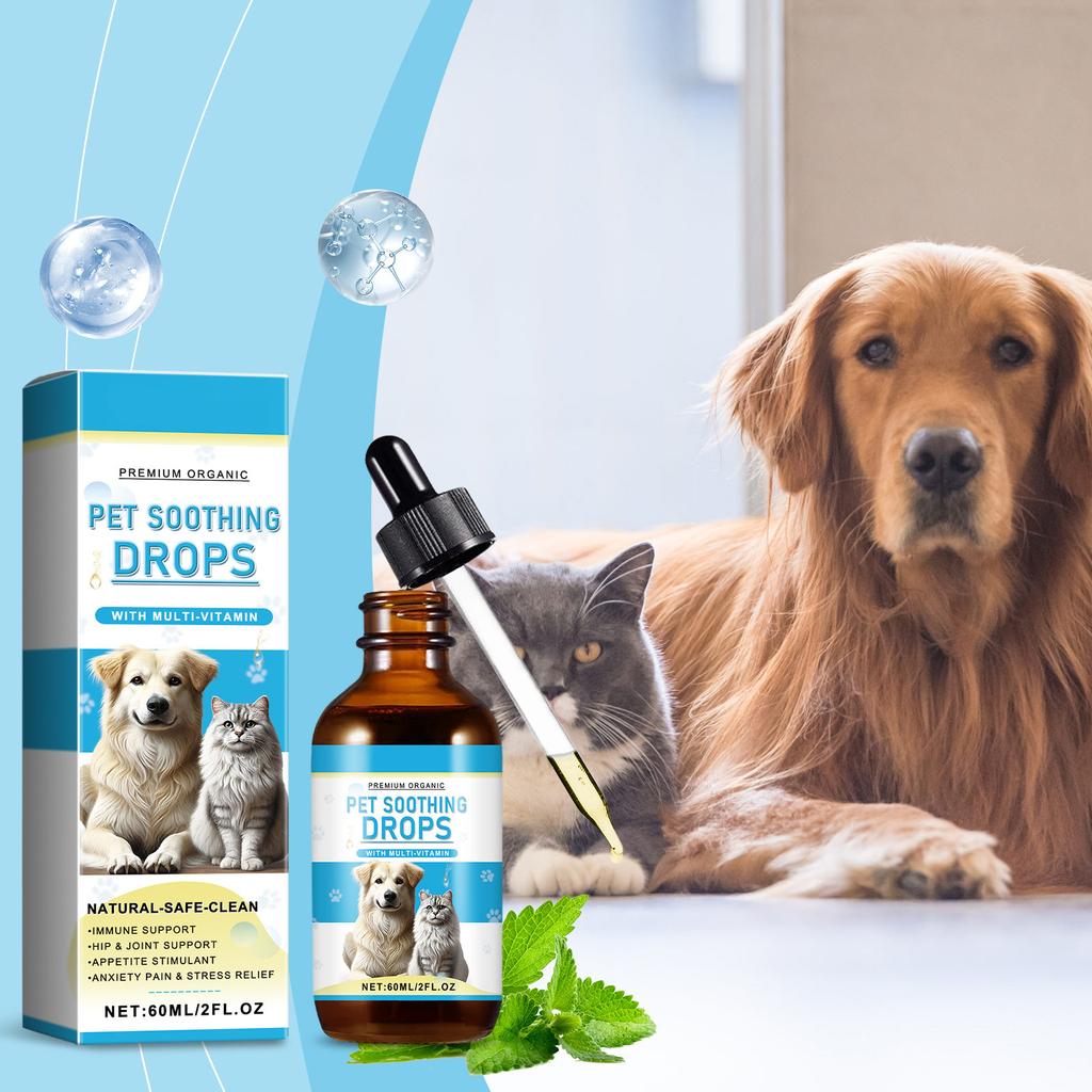 Pet Care Drops 60 мл Pet Enhancement Immune System For Dogs And Cats Pet Care Nutritional Supplement