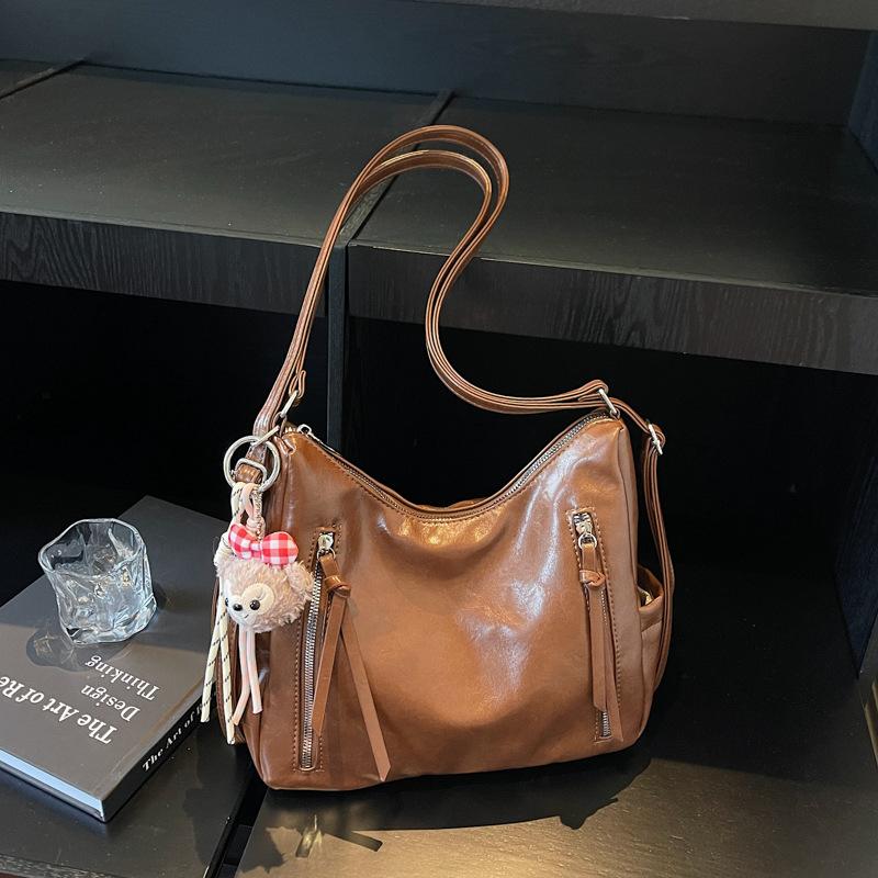 Повседневная сумка-тоут для поездок на работу, женская, большой вместимости, новая 2025, на плечо, сумка-мессенджер, ретро-мода, легкий рюкзак