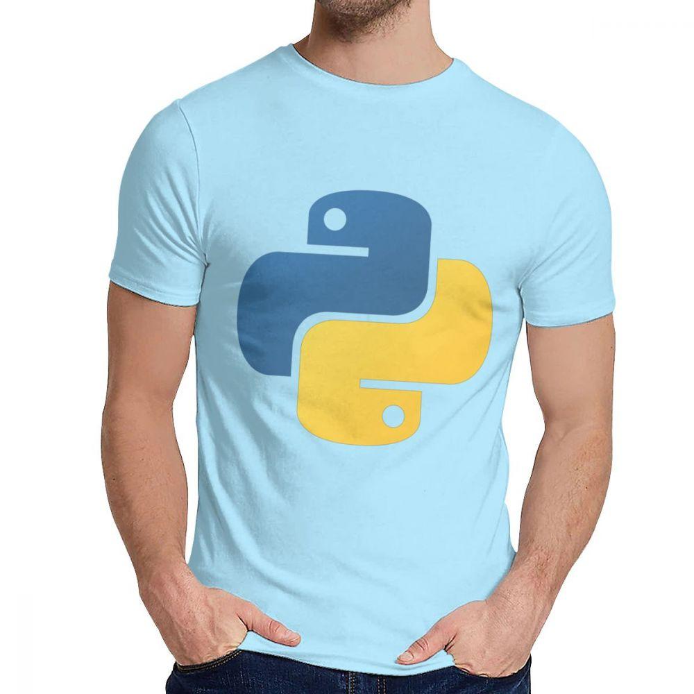 Графическая футболка с Python для мужчин, на заказ, отличная футболка, с круглым вырезом