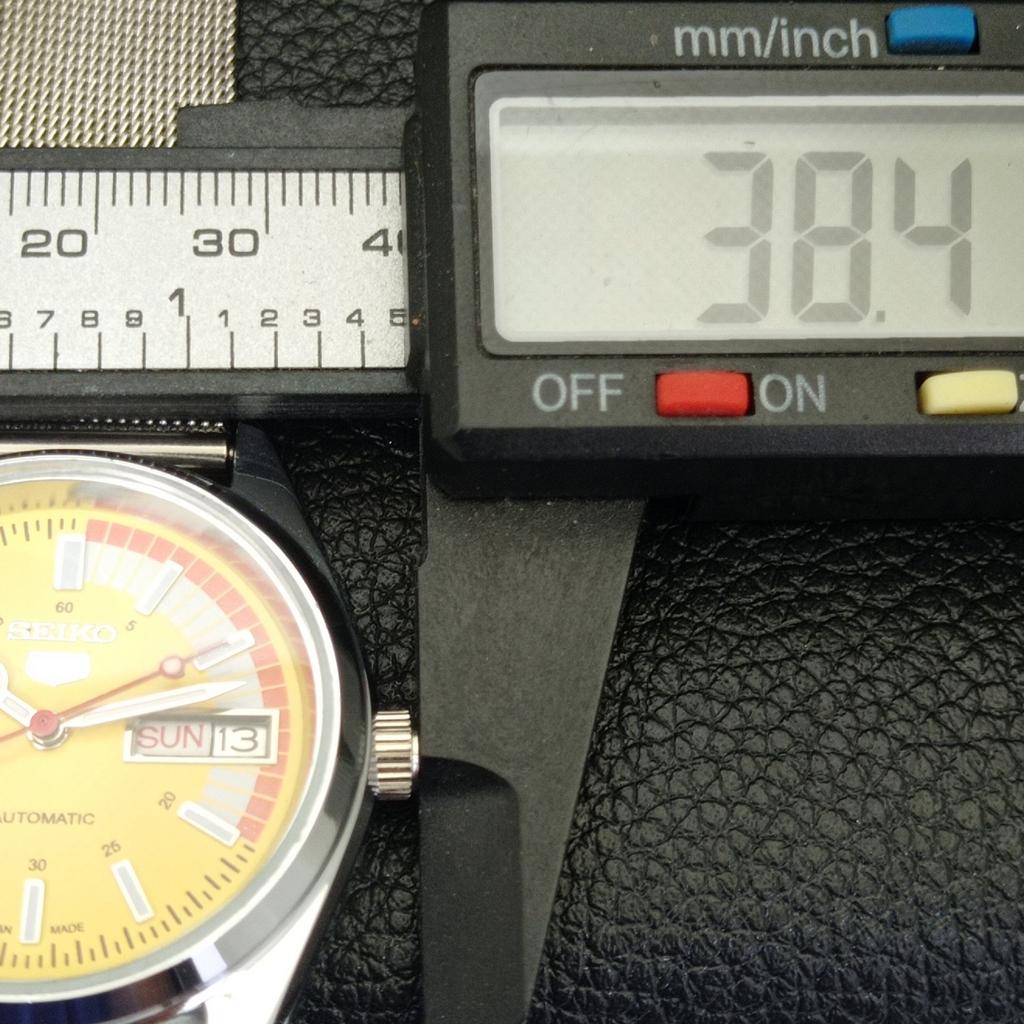 JAPAN VINTAGE REFURBISHED SEIKO 5 AUTOMATIC 6309A MENS YELLOW WATCH a440845-4